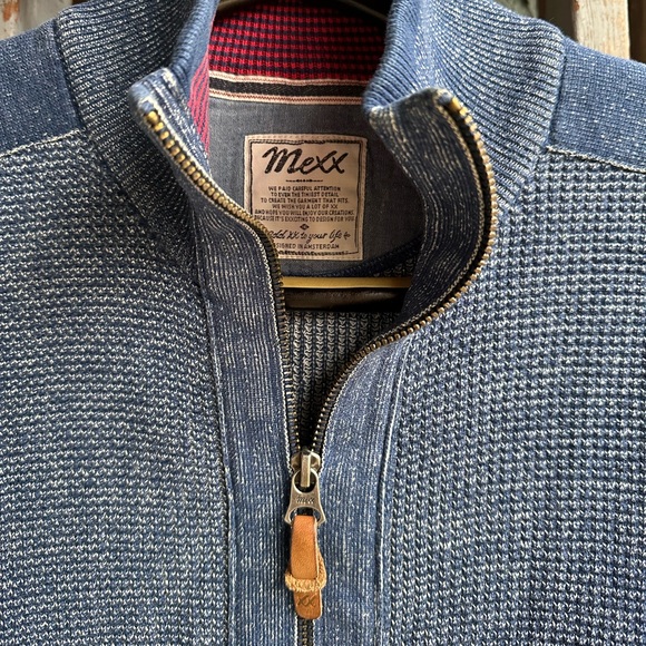Men’s Mexx zip-up blue sweater - Picture 6 of 7